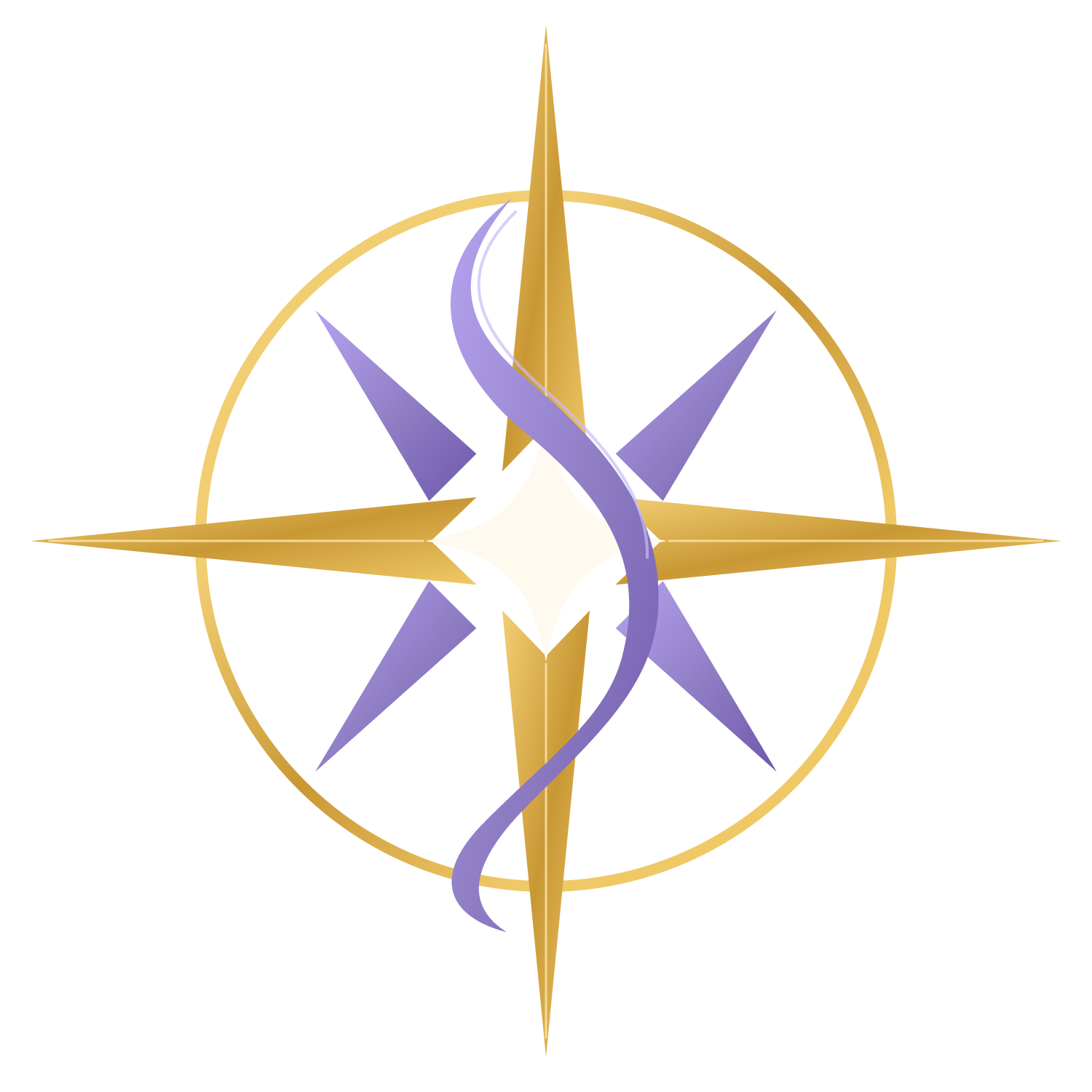 Kompass-Emblem von SeelenKompass24.com